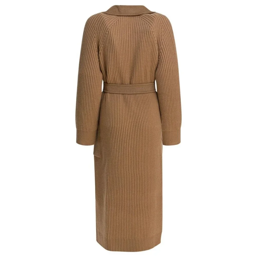 Max Mara Camel Long Coat tag size 44 Women - Picture 2 of 4